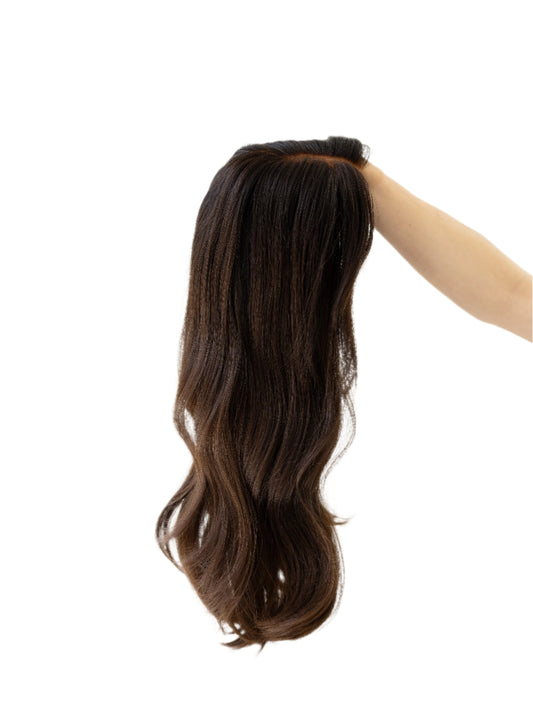 Royal With Rooting And Curtain Bangs // 22 inches // Large