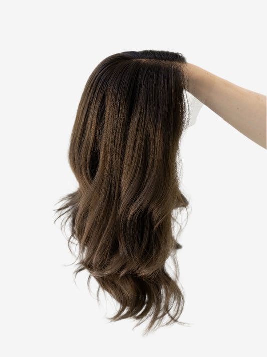 Timeless With Rooting | 18 inches | Small Glueless Human Hair Wig