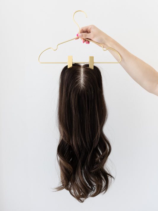 Divine With Rooting | 20 inches | 7x7 Lace Human Hair Topper