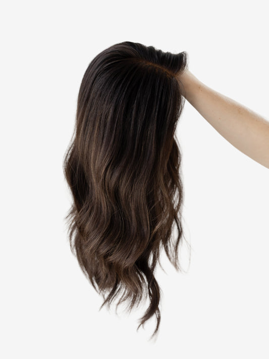 Divine With Rooting | 20 inches | Medium Fully Hand Tied Wig