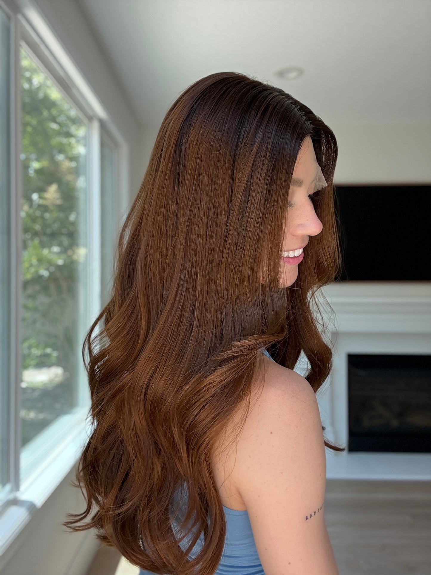 Cosmic With Rooting | 24 inches | Medium Glueless Human Hair Wig