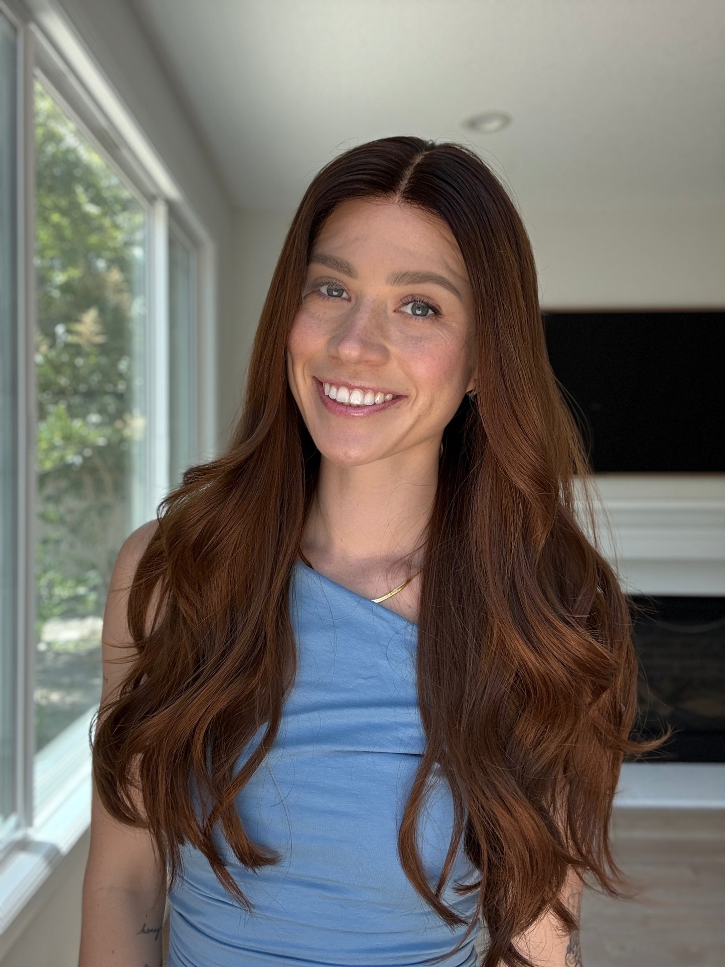 Cosmic With Rooting | 24 inches | Medium Glueless Human Hair Wig