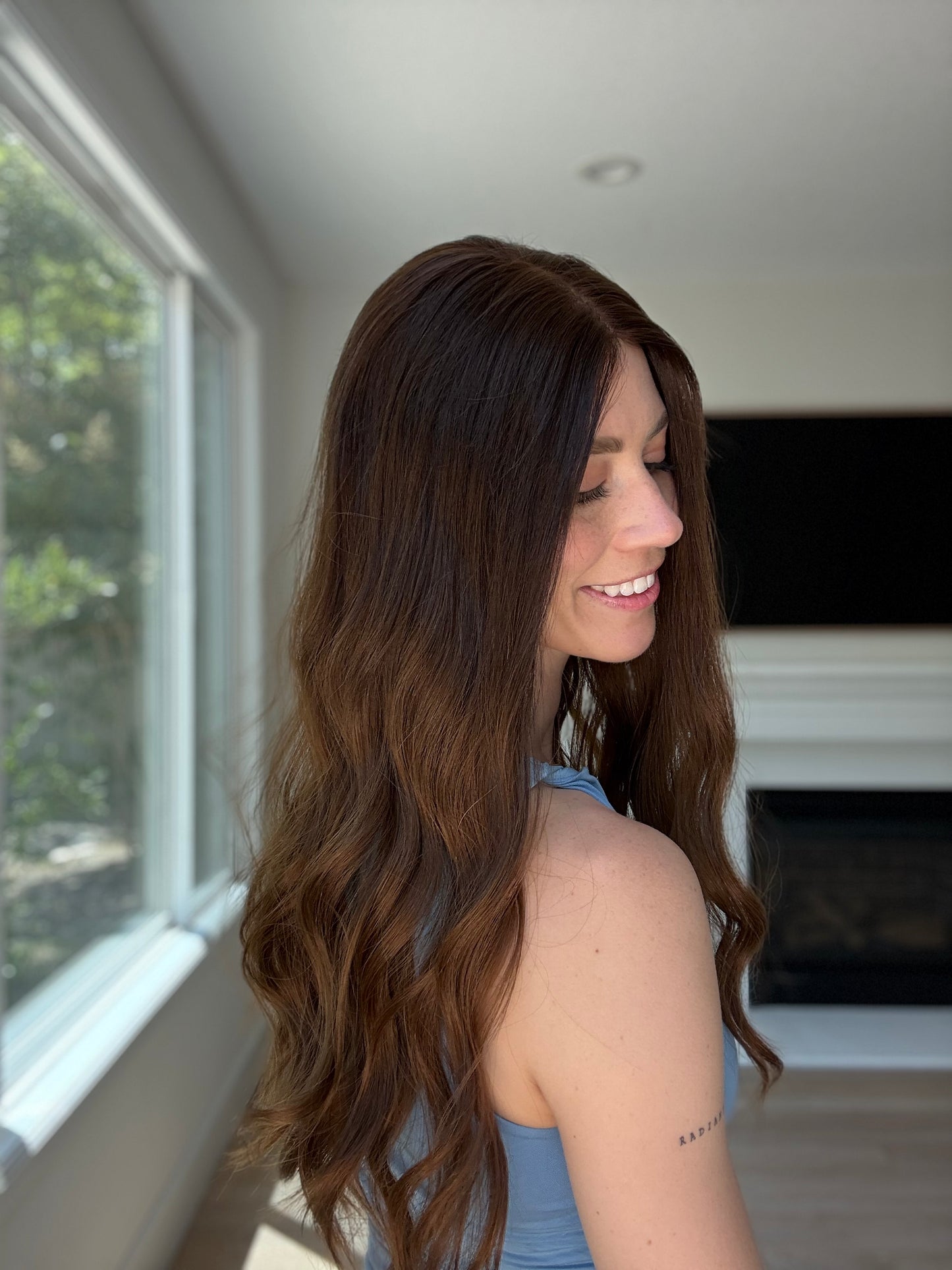 Lively | 22 inches | 7x7 Lace Human Hair Topper