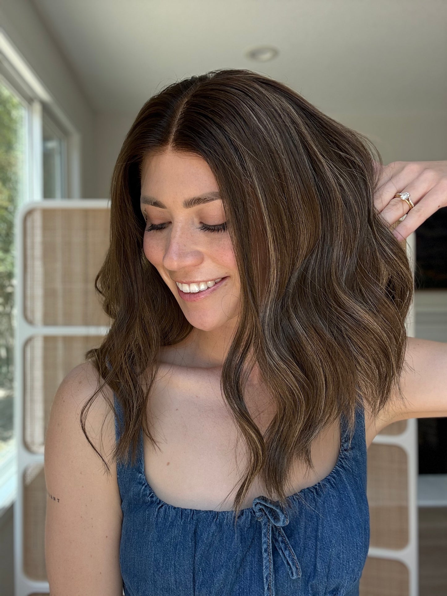 Magical With Rooting| 16 inches | Medium Glueless Human Hair Wig