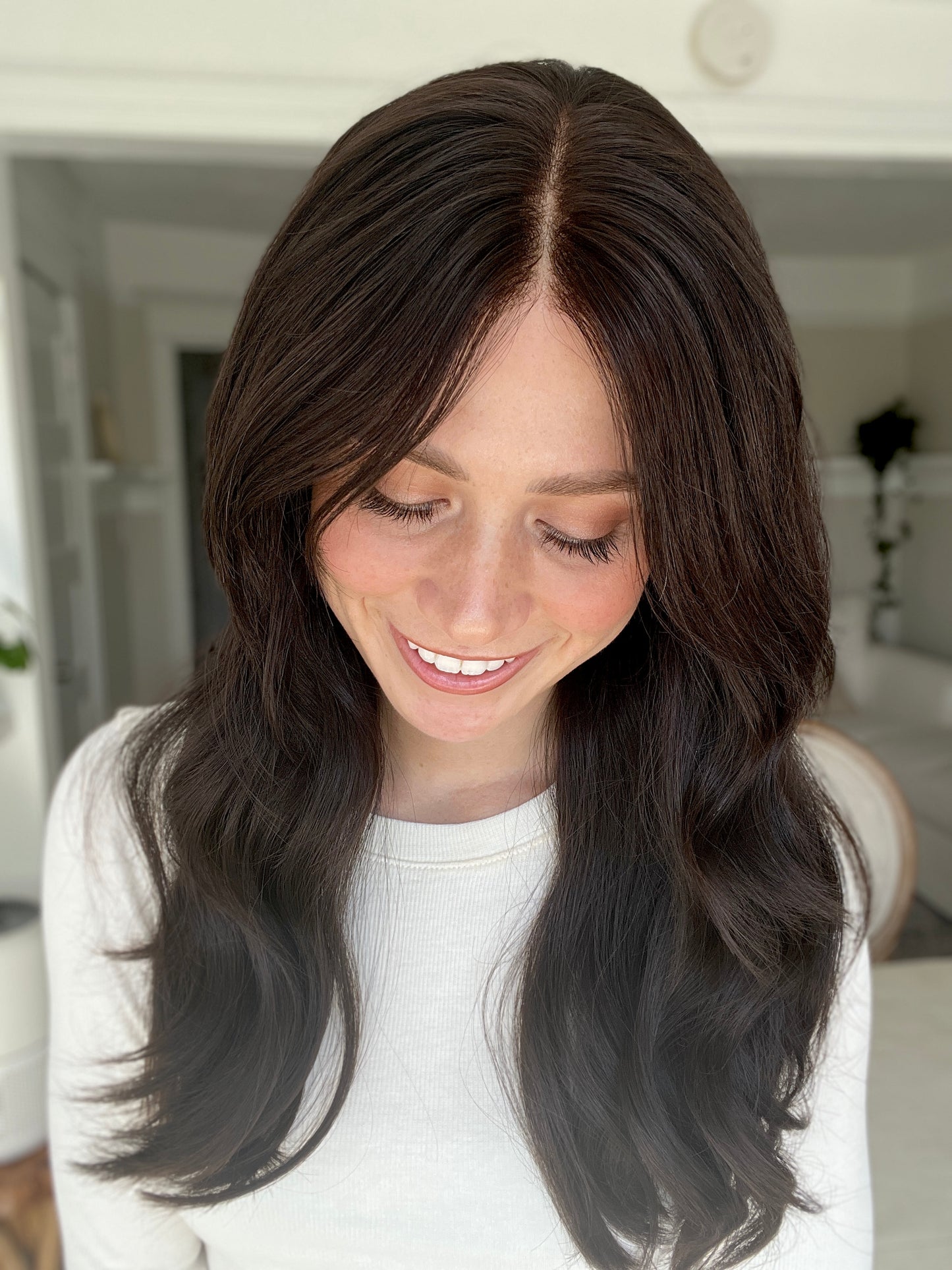 Thriving With Curtain Bangs // 22 inches // Medium