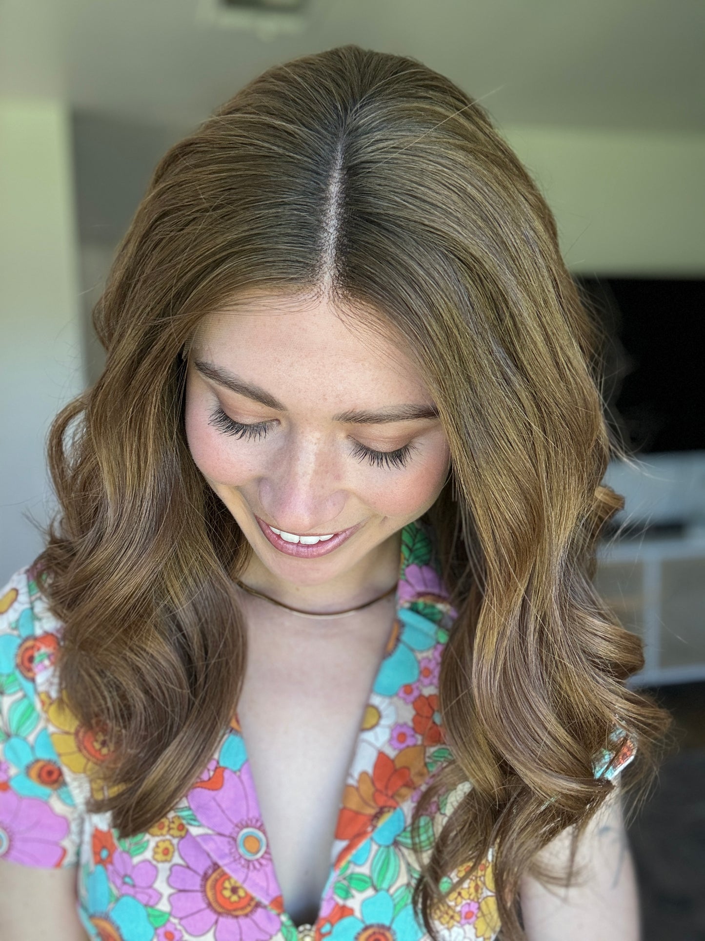 Joyful Wig With Rooting / 18 Inch Hair / Medium Wig Cap