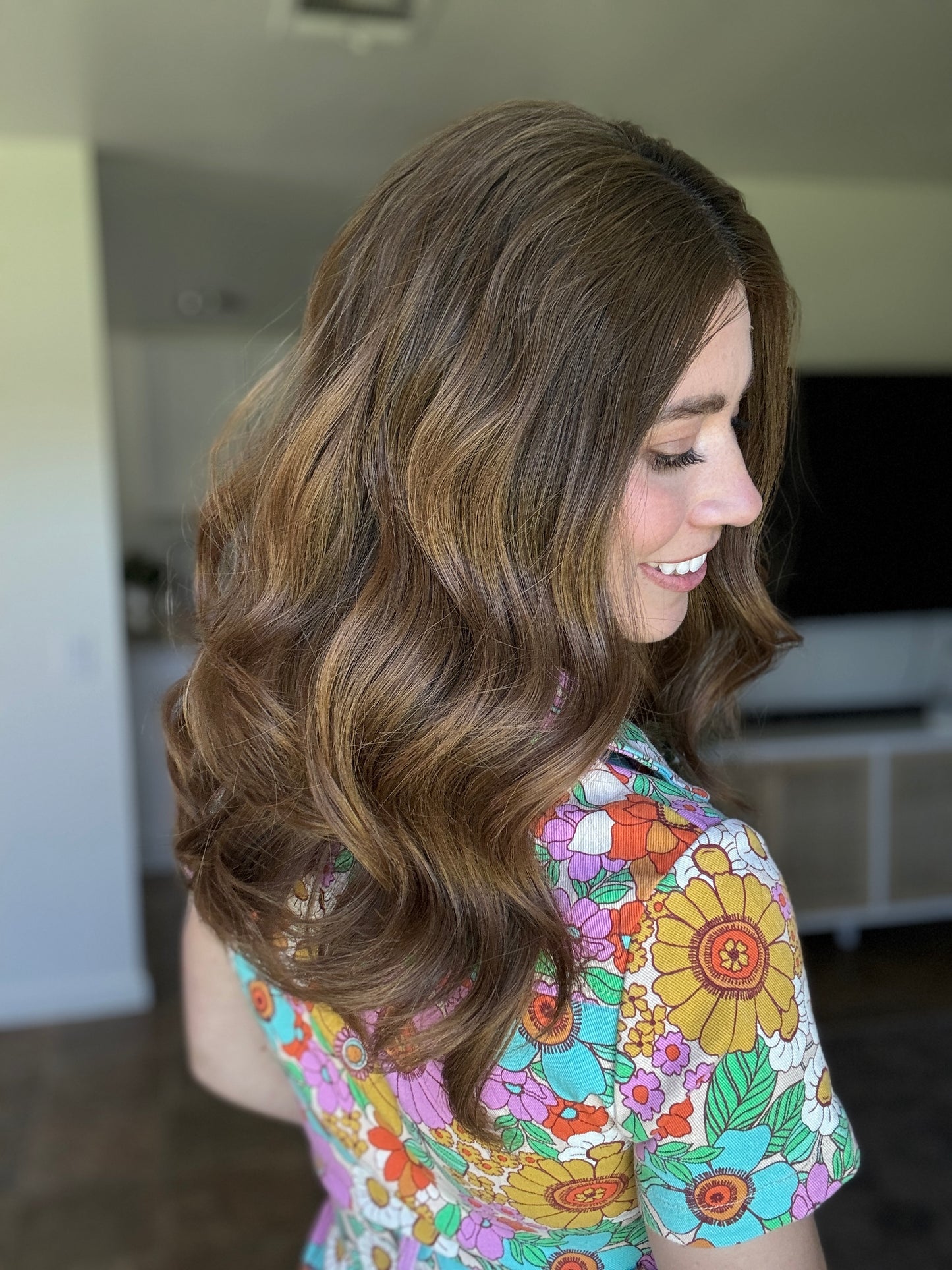 Joyful Wig With Rooting / 18 Inch Hair / Medium Wig Cap