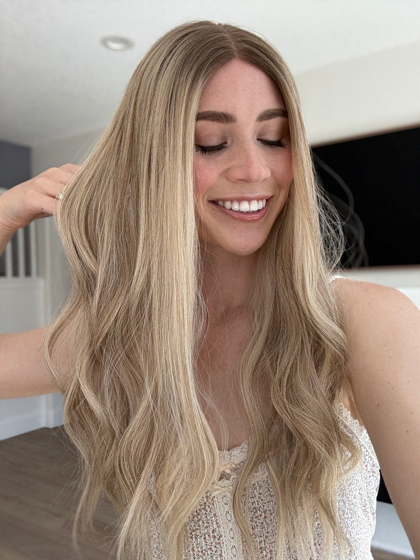 Custom Inspired | 22 inches | 7x7 Lace Human Hair Topper