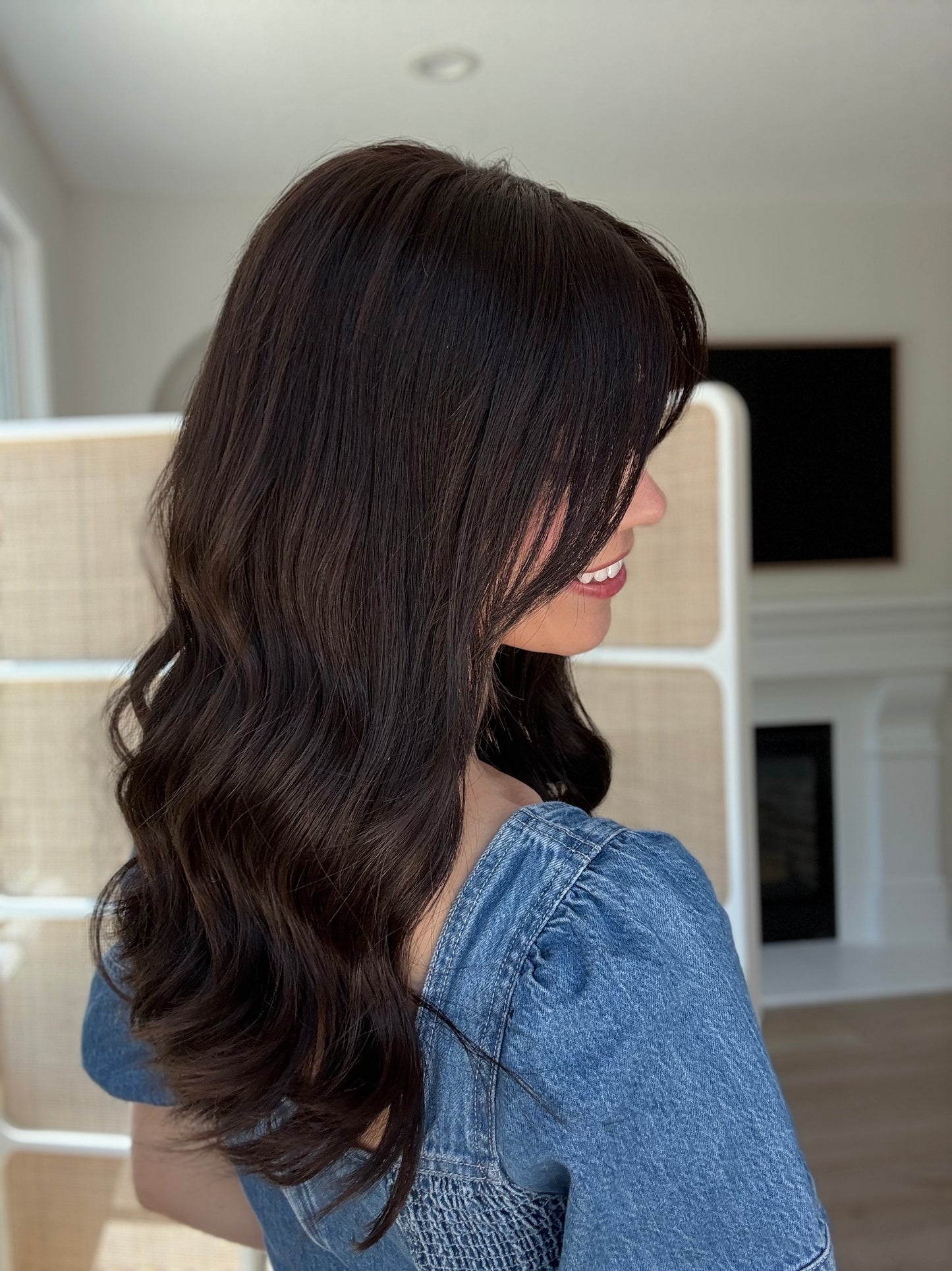 Thriving With Curtain Bangs // 20 inches // Large