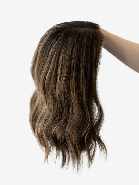 Magical With Rooting| 16 inches | Medium Glueless Human Hair Wig