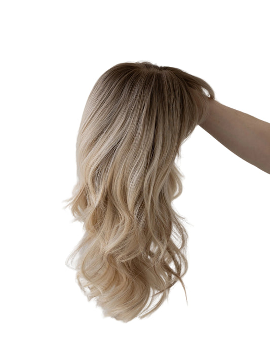 Victorious With Rooting and Bangs // 18 inches // Small Wig Cap