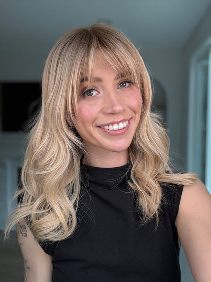 Victorious With Rooting and Bangs // 18 inches // Small Wig Cap