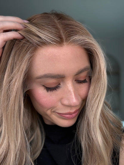 Golden With Rooting | 18 inches | Small Glueless