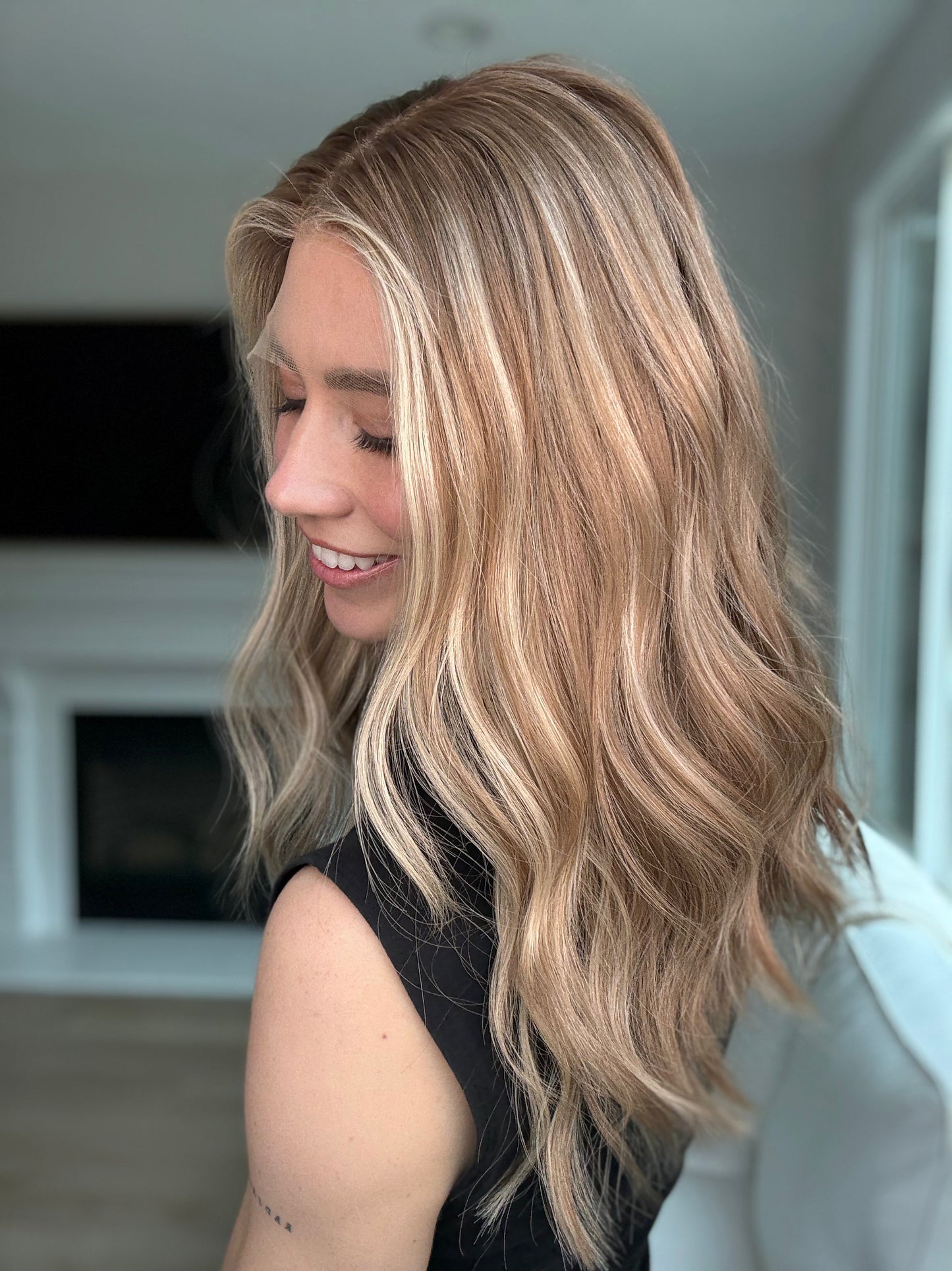 Golden With Rooting | 18 inches | Small Glueless