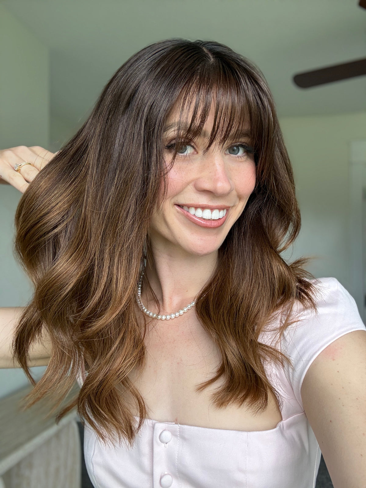 Joyful With Bangs // Signature Wig // 18'' // Medium