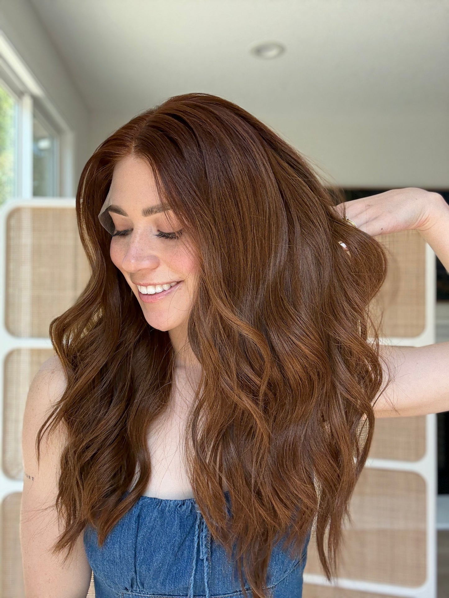 Cosmic With Rooting | 22 inches | Small/Medium Glueless Human Hair Wig