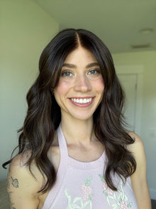 PRE-CUT LACE // Divine With Rooting & Curtain Bangs // Signature Wig // 18'' // XS-S