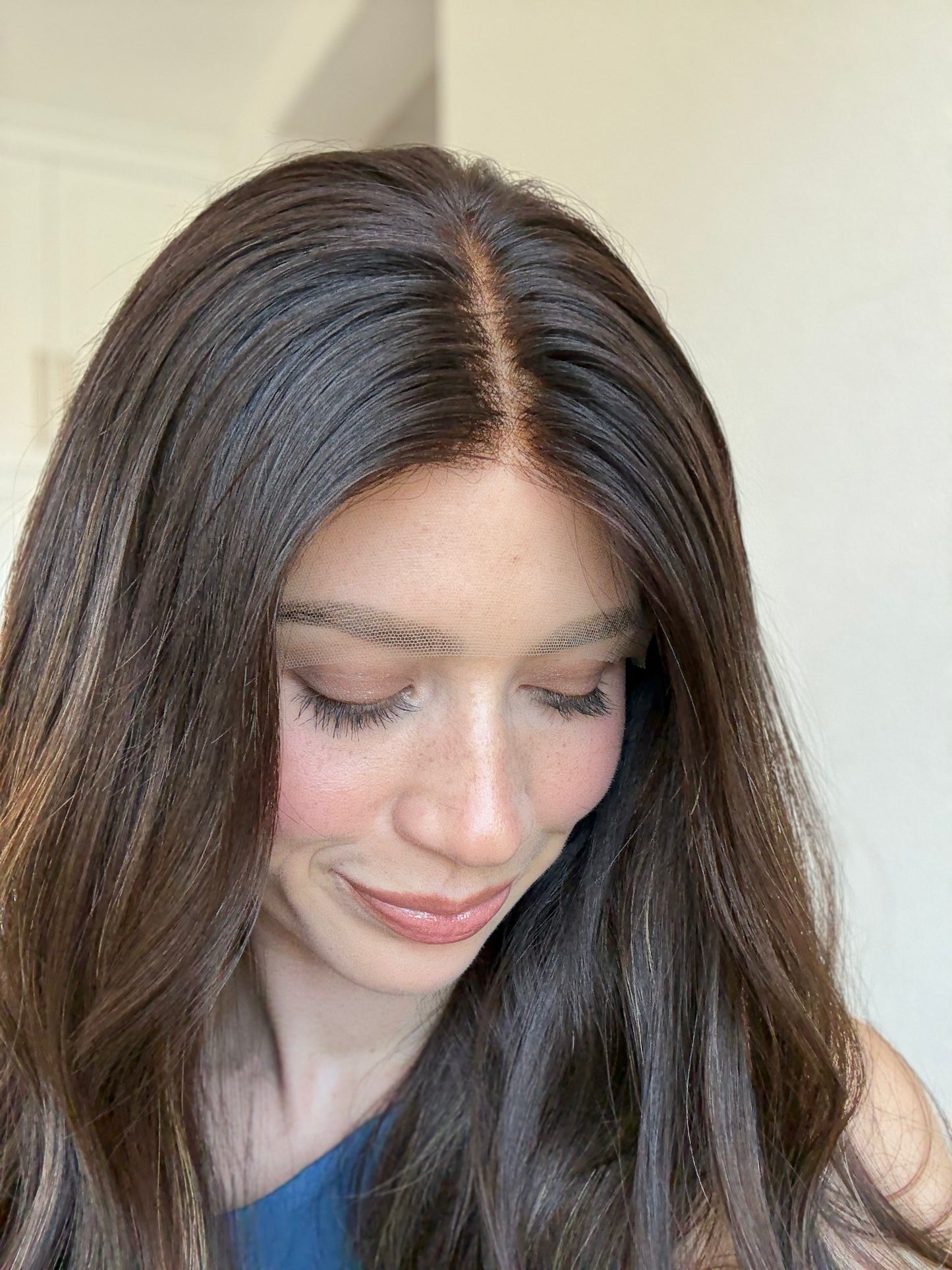 Divine With Rooting | 20 inches | Medium Fully Hand Tied Wig