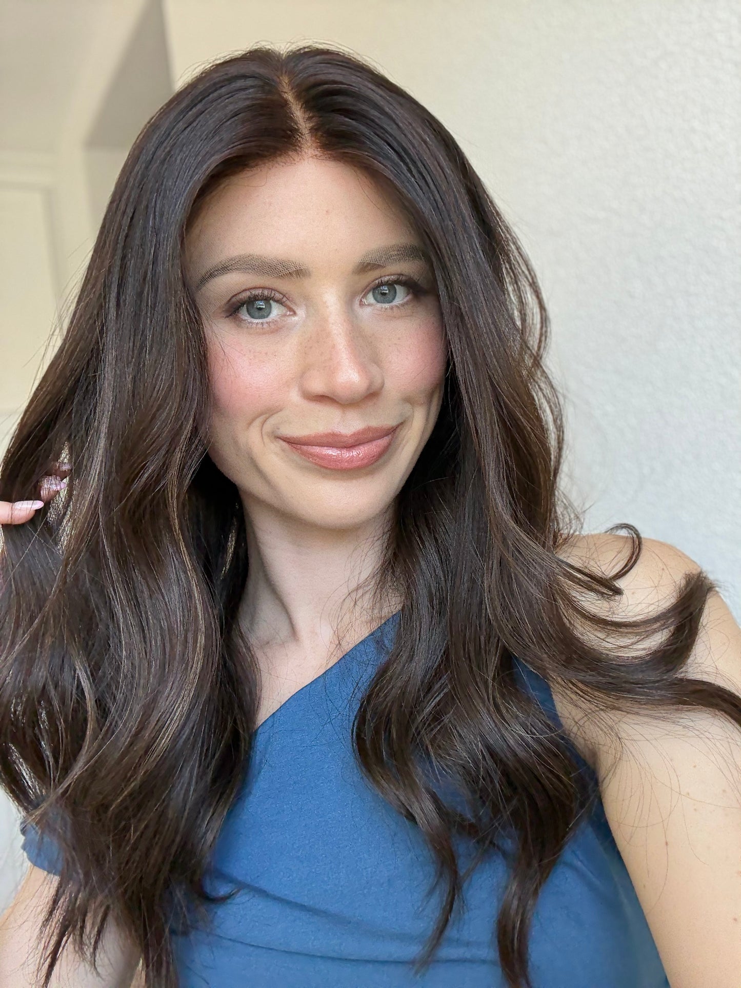 Divine With Rooting | 20 inches | Medium Fully Hand Tied Wig