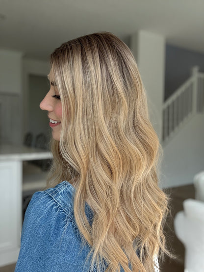 Iconic With Rooting // 22 inches // Extra Small Glueless Cap