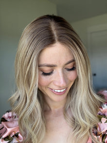 Golden With Rooting // Signature Wig // 16'' // Small