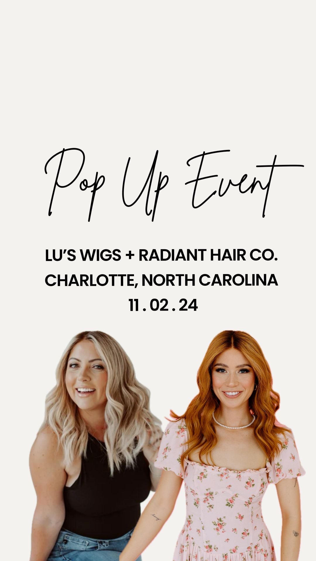 Lu's Wigs & Radiant Hair Co Popup Event